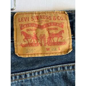 Levi's 569 Men's 44 Denim Shorts Loose Fit Straight 90's Y2K Bermuda Vintage